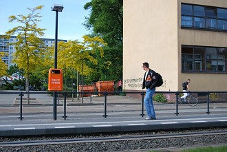 Straßenbahnhaltestelle M4 Buschallee Straßenbahn, ÖV, Pankow, Sprüherei, Graffiti, ÖVN, Öffentlicher Nahverkehr, Berlin, Tram, Weißensee Berlin Pictures